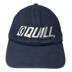 Quill Slideback Hat Solid Blue One Size Adjustable Embroidered Cobra